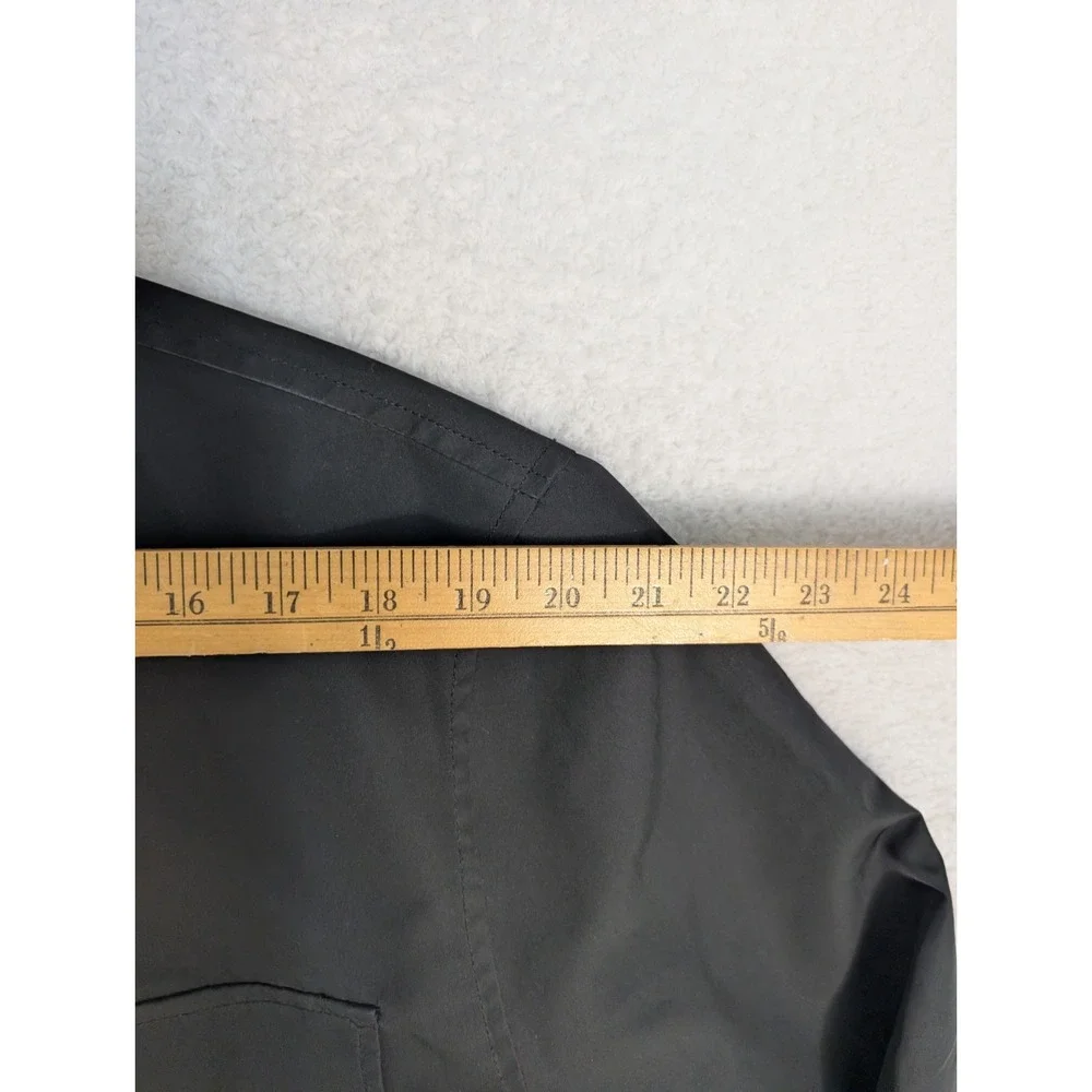Banana‎ Republic Jacket Shacket Mens XL Snap Zip Up Field Black Coat Pockets